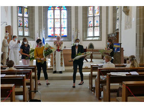 Dankgottesdienst der Kommunionkinder (Foto: Karl-Franz Thiede)